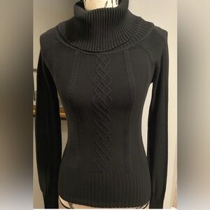 Guess Black Cowl Neck Sweater